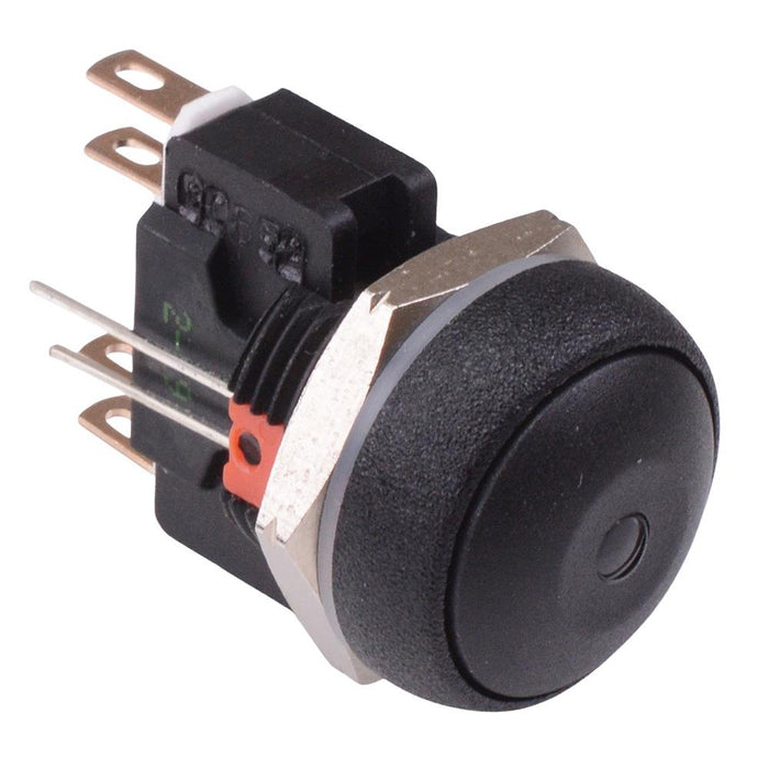 IRR8Z222L0S APEM Red LED Black Button Round 16mm Momentary Push Button Switch DPDT 5A IP67