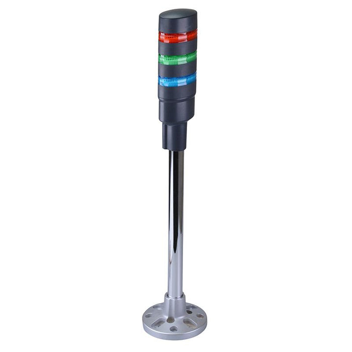 IDEC LD6A-3PQB-RGS Red/Green/Blue Stack Light LED Tower Pole Mount 24VAC/DC