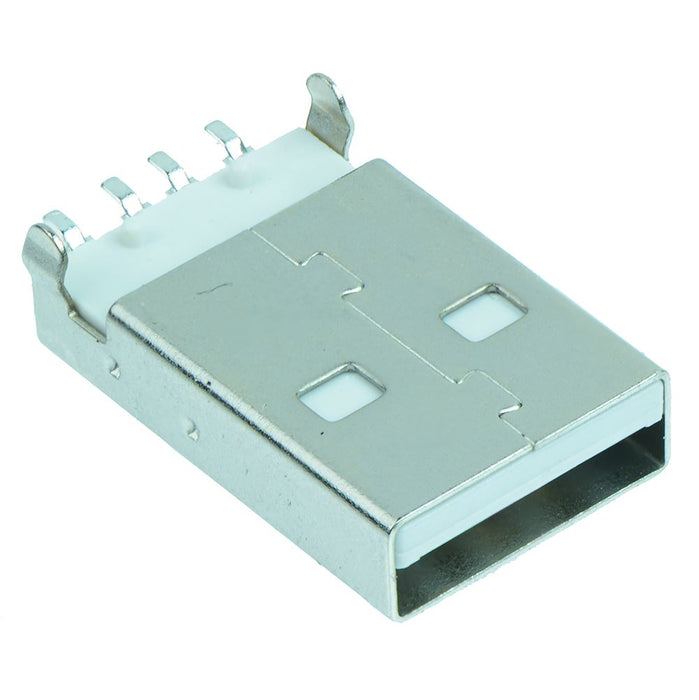 USB Type A Vertical Plug - White