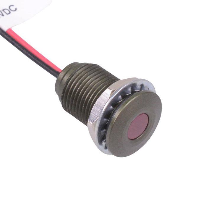 Q10F5AKXXR12E Red 10mm 12VDC LED Panel Indicator IP67 APEM
