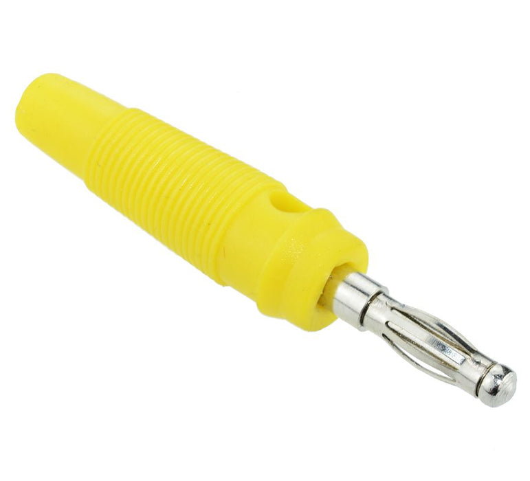 Yellow 4mm Banana Test Plug Connector