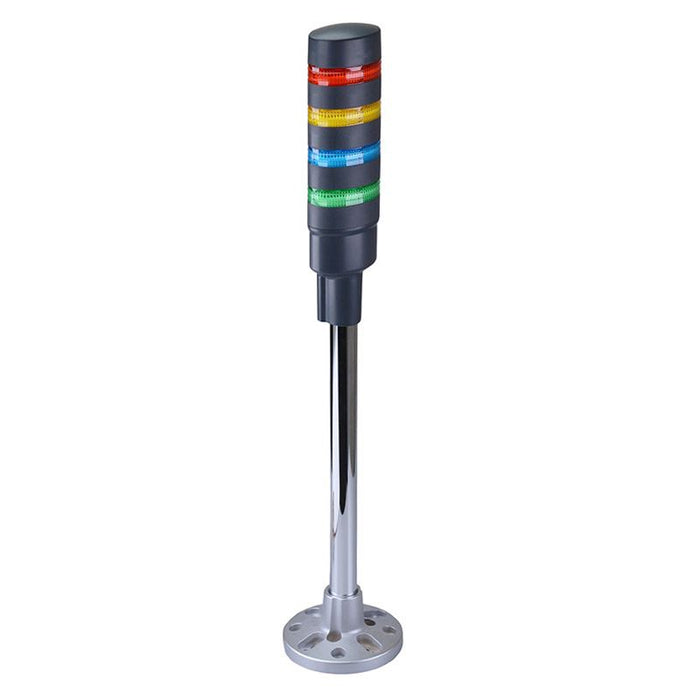 IDEC LD6A-4PQB-RYSG Red/Yellow/Blue/Green Stack Light LED Tower Pole Mount 24VAC/DC