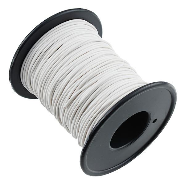 White 16/0.2mm Stranded Copper Cable 50M