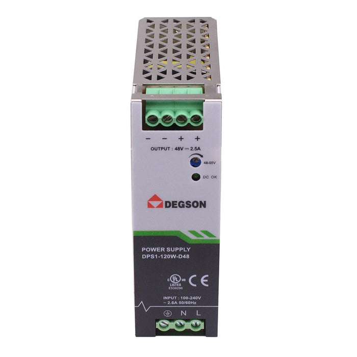 48VDC 120W DIN Rail Power Supply 230VAC