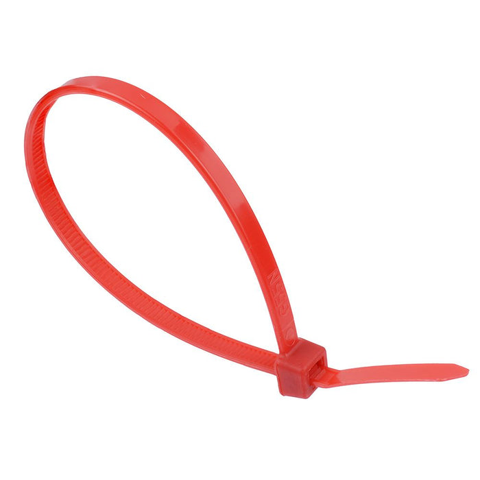 4.8mm x 370mm Red Cable Tie - Pack of 100