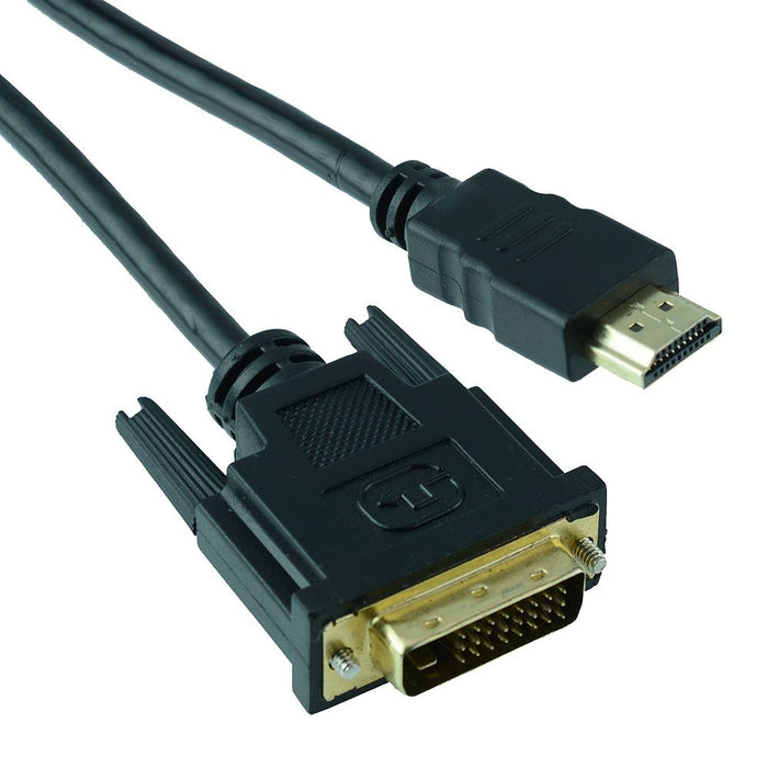 2m HDMI Plug to DVI Plug Adapter Cable Lead