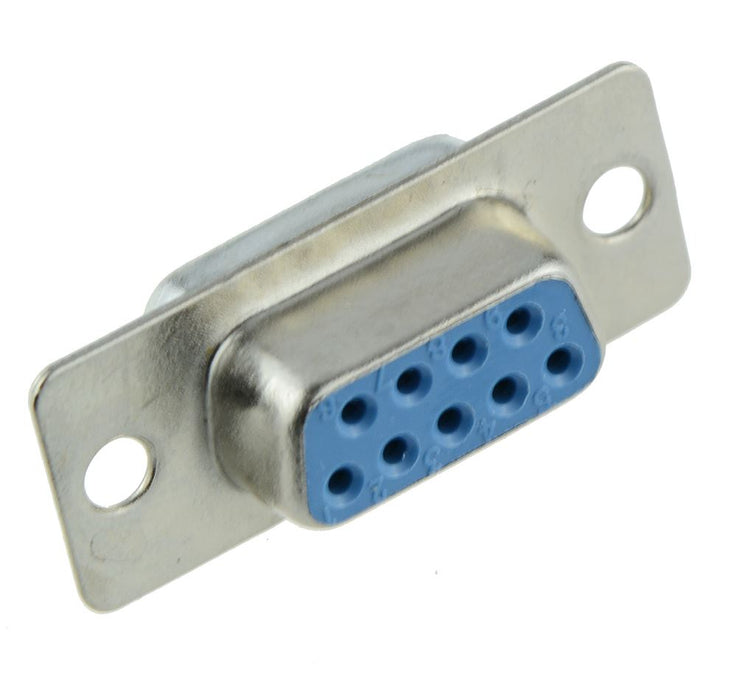9-Way D Connector Socket Solder Lug