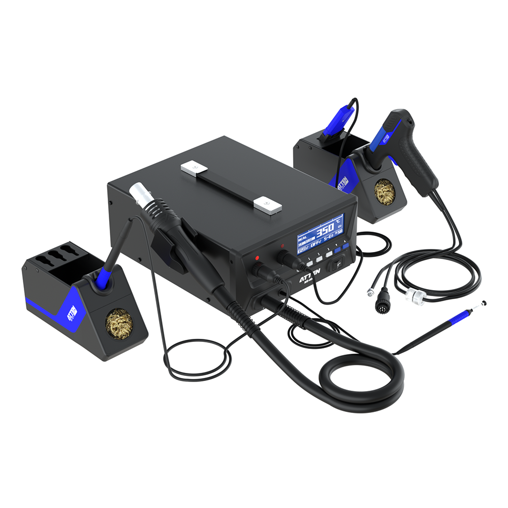 4 in 1 Professional Digital Rework Soldering Station 900W MS-900 ATTEN ...