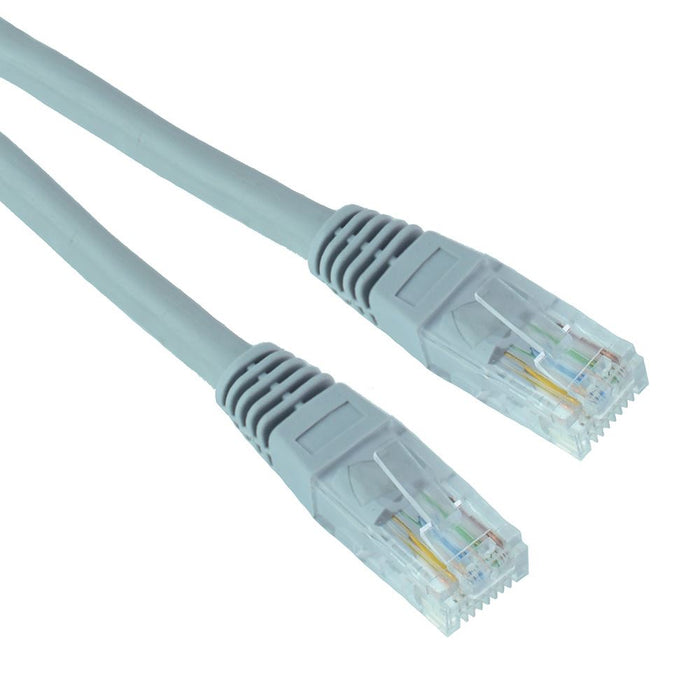 Grey 2m RJ45 Ethernet Network Cable Lead