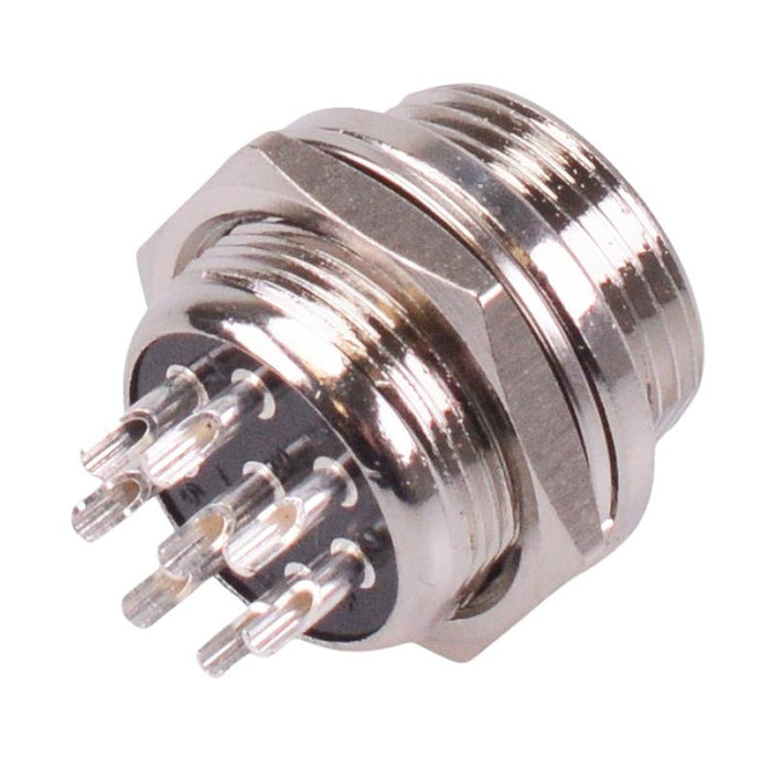 8 Way Male M16 Panel Mount Metal Circular Connector Socket 4A