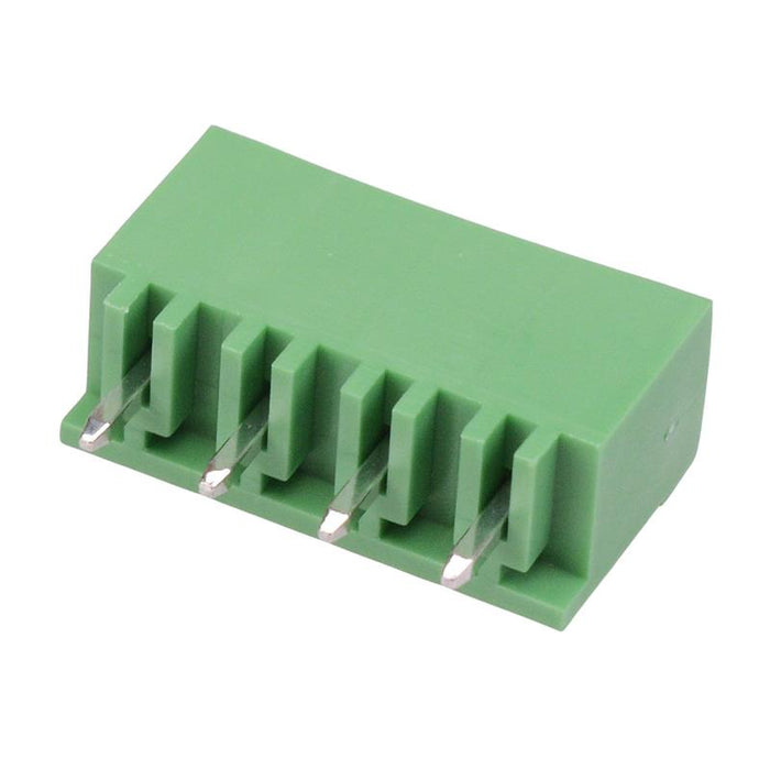 4-Way 5.08mm Vertical PCB Header Closed Ends 15A 300V