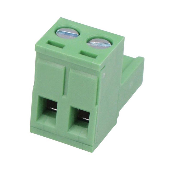 2-Way 5.00mm Right Angle Pluggable Terminal Block 15A 300V