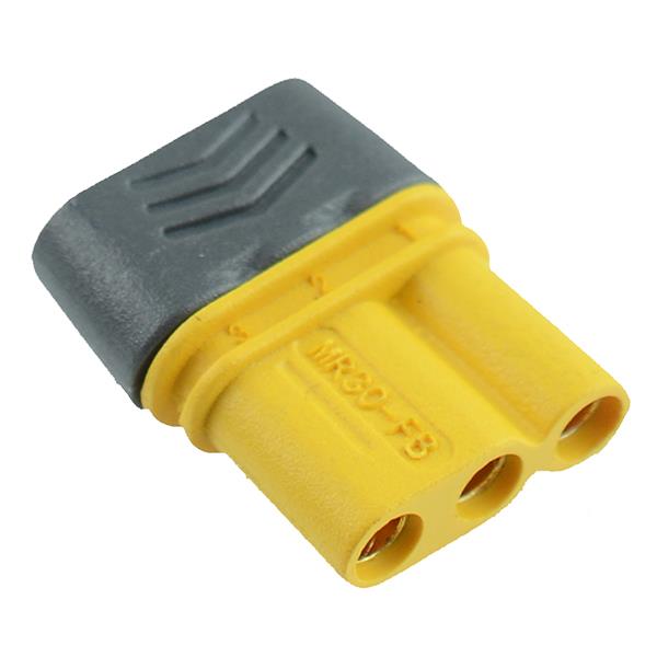 Female MR30 3 Pin Gold Plated Connector with Cap 15A Amass