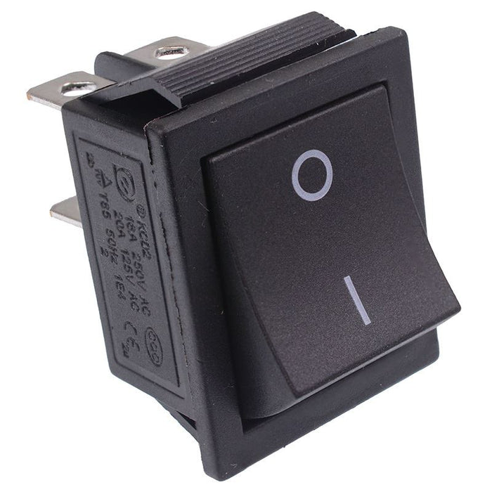 Off-(On) Momentary Rectangle Rocker Switch DPST
