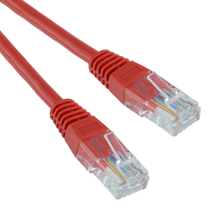 Red 2m RJ45 Ethernet Network Cable Lead