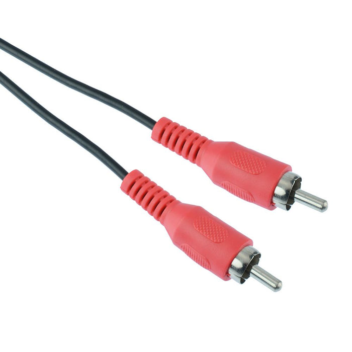 Red 2m Male to Male Plug RCA Phono Cable Lead