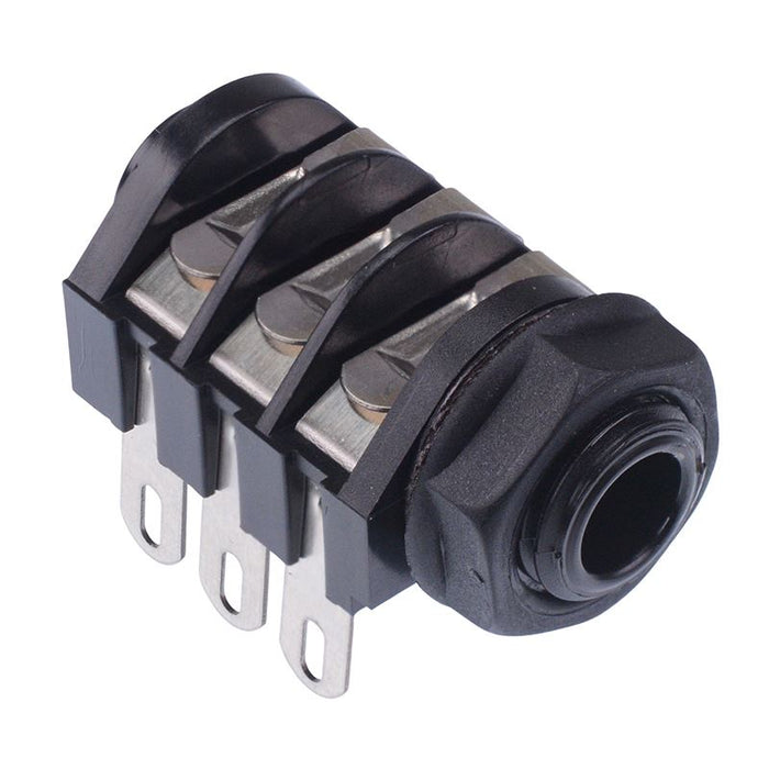6.35mm Stereo Switched Jack Socket Solder Tags CL1220A