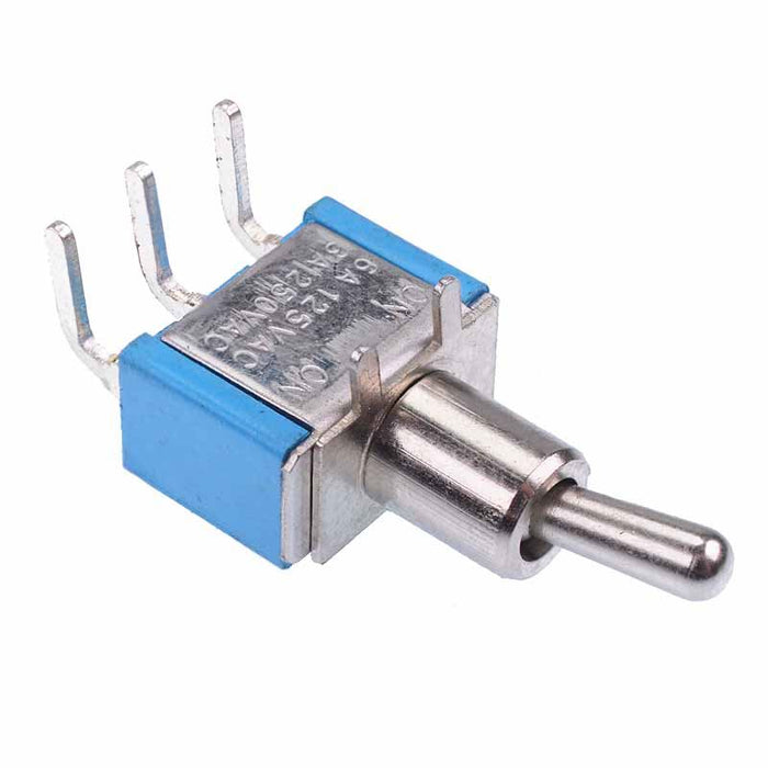 On-Off-On Miniature Horizontal PCB Toggle Switch SPDT