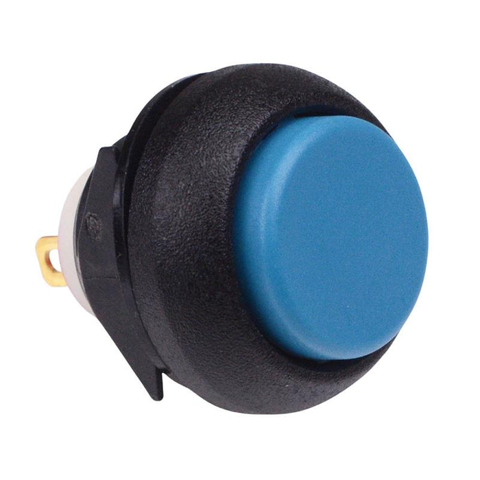 IBP3SAD100 APEM Blue Momentary Snap-In 12mm Push Button Switch SPST IP67