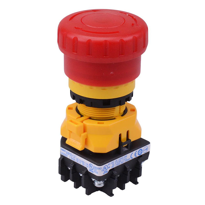 XW1E-LV413Q4M-R 24V illuminated 22mm Emergency Stop Switch 1NO-3NC IDEC