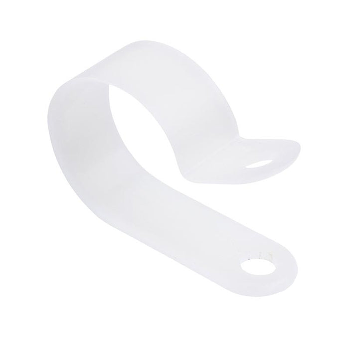 28.6mm Natural Nylon P Clip - Pack of 100