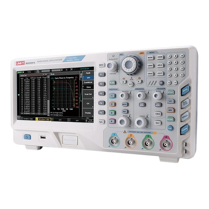 MSO2104 4 Analog 16 Digital Channel Oscilloscope 100MHz Uni-T