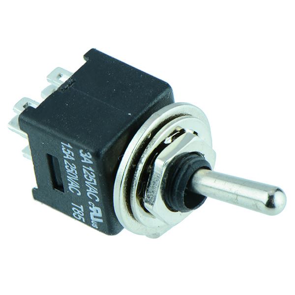 On-On Subminiature Toggle Switch DPDT MTE202A1