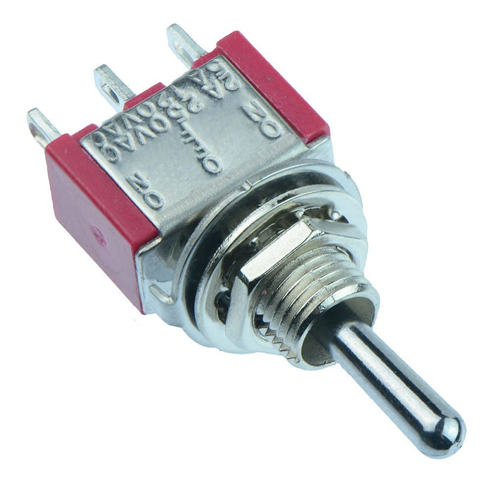 (On)-Off-(On) Miniature Momentary Toggle Switch 5A SPDT