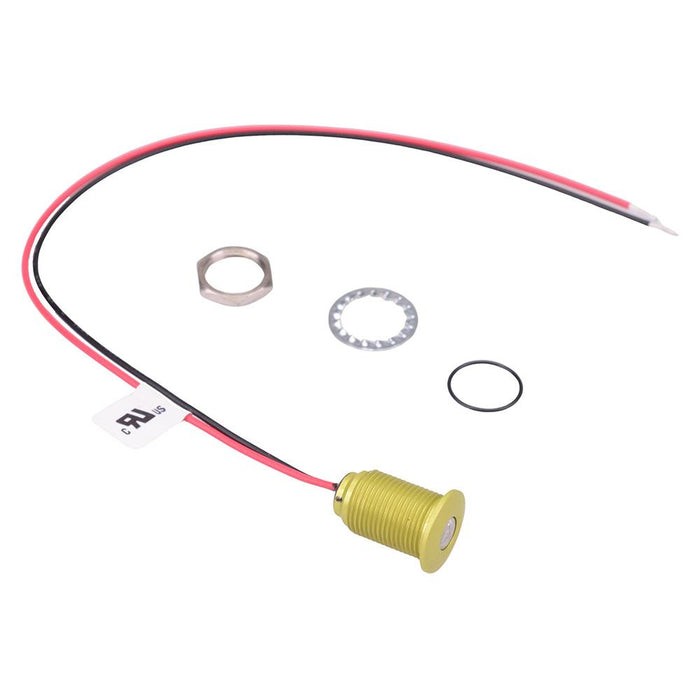 Q10F5AYXXSY24E Super Bright Yellow 10mm 24VDC LED Panel Indicator IP67 APEM