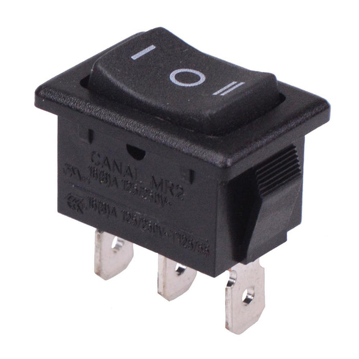 On-Off-On Rectangle 19.2x12.9mm Rocker Switch SPDT 16A 250VAC