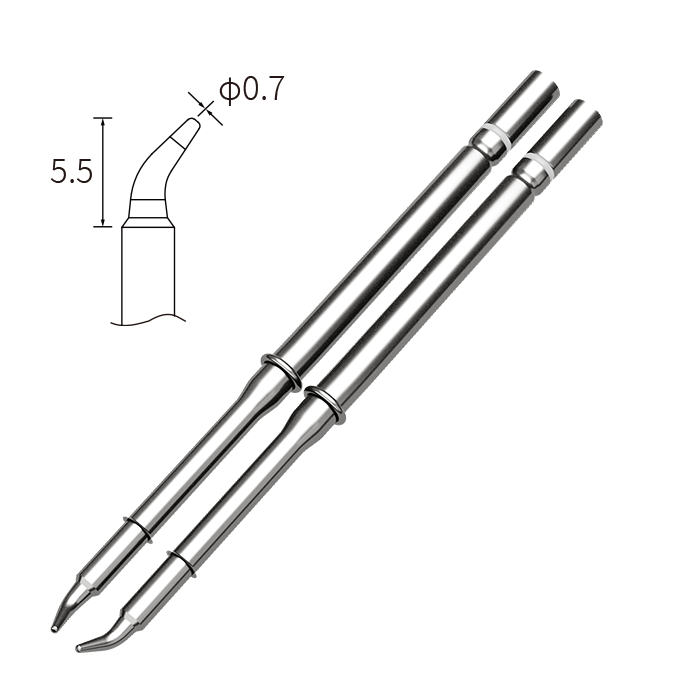T210N-0.7IS 0.7mm Conical Tweezer Soldering Iron Tip ATTEN