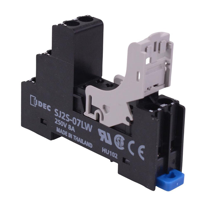 SJ2S-07LW Screw Terminals DIN Mount Relay Socket for 2 Pole RJ2S Relays IDEC