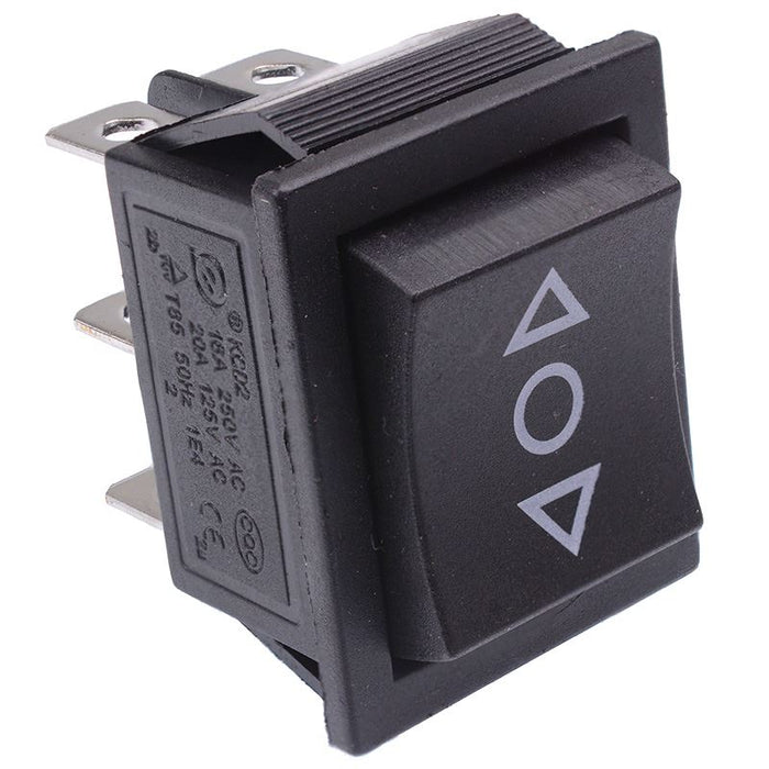 (On)-Off-(On) Rectangle Rocker Switch DPDT