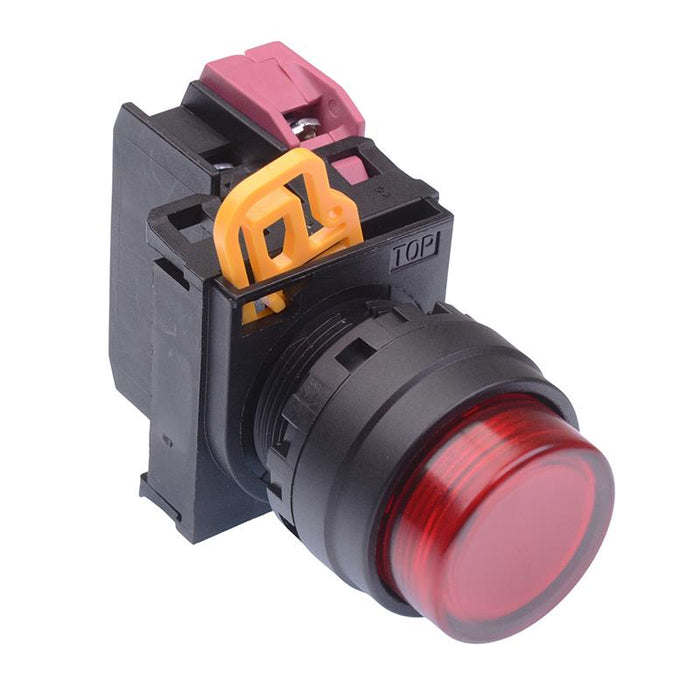IDEC Red 24V illuminated 22mm Maintained Push Button Switch NC IP65 YW1L-A2E01Q4R