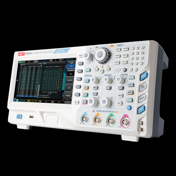 MSO2204-S 4 Analog 16 Digital Channel Oscilloscope 200MHz Uni-T