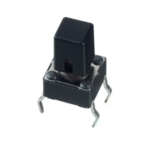 U5522 APEM Black 4mm Square Tactile Switch Cap for PHAP5-30