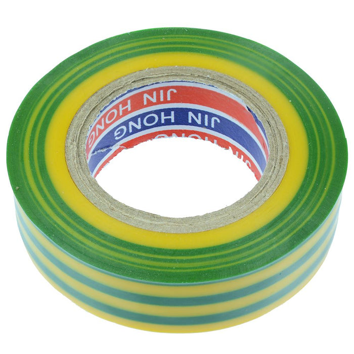 19mm x 20m Yellow/Green PVC Insulation Tape