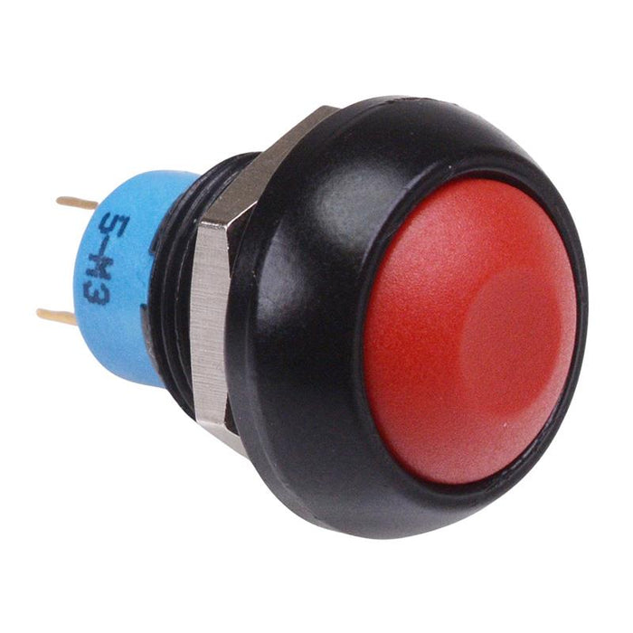 IPR3SAD6 APEM Red Momentary 12mm Push Button Switch SPST IP67