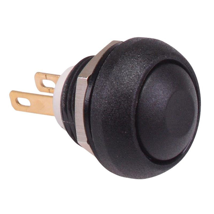 ISR3Z1AD200 APEM Black Momentary 12mm Push Button SPST IP67