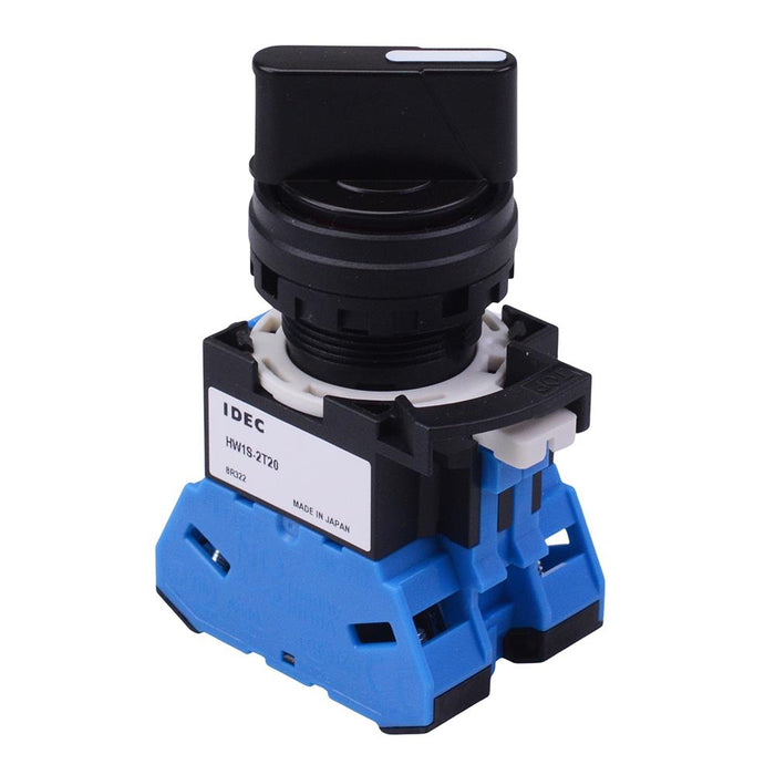 HW1S-2TF20 22mm 2 Position Maintained Selector Switch 2NO IDEC
