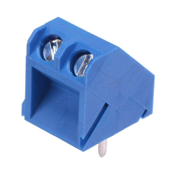 2-Way 5.00mm 45° PCB Terminal Block 15A 300V