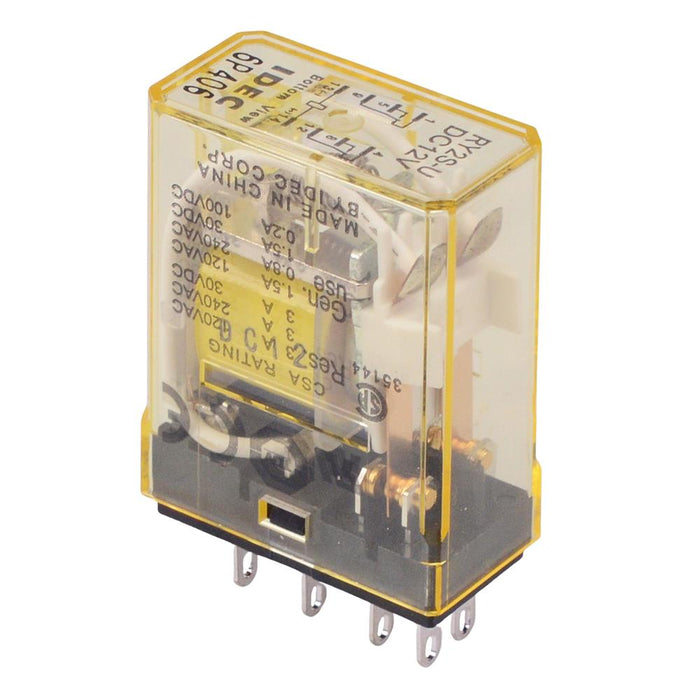 RY2S-UDC12V 12VDC Plug In Miniature Power Relay 3A DPDT IDEC