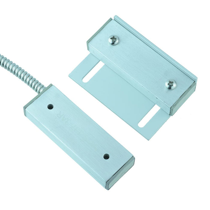 Aluminium Proximity Switch & Magnet Set with Armoured Cable - MCS-137-3AR