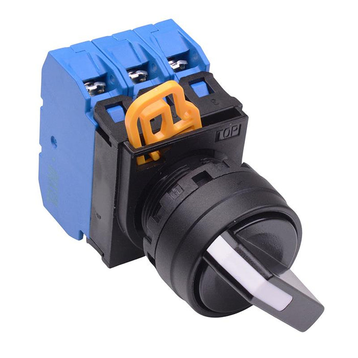 IDEC 22mm 2 Position Maintained Selector Switch 3NO IP65 YW1S-2E30