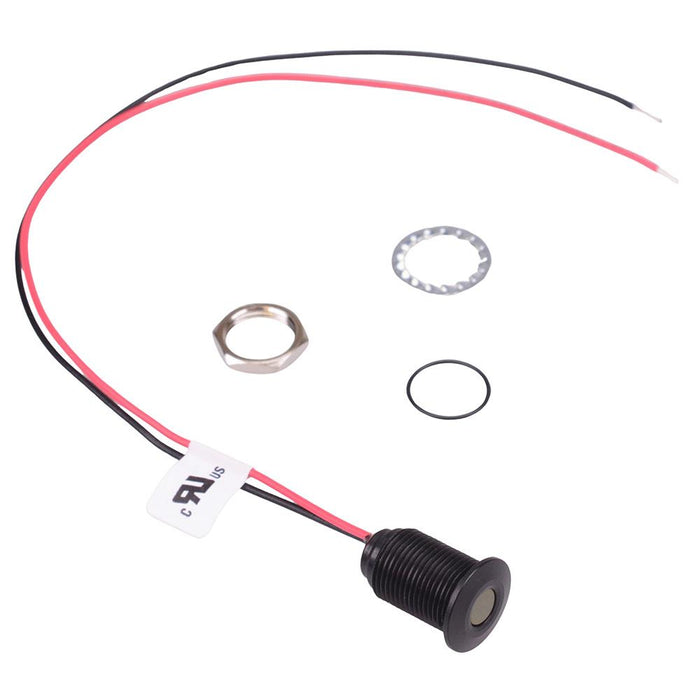 Q10F5ANXXY24E Yellow 10mm 24VDC LED Panel Indicator IP67 APEM