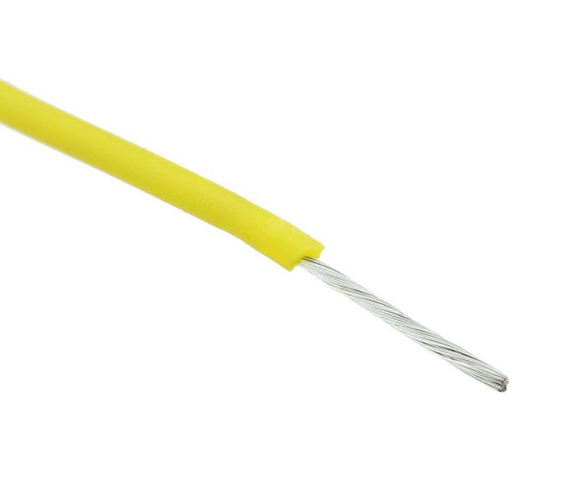 Yellow Silicone Lead Wire 30AWG 11/0.08mm (price per metre)