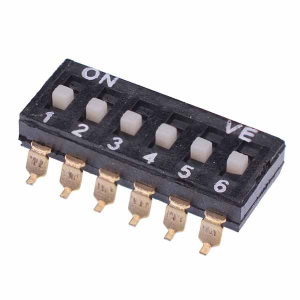 6 Way SMD DIL Switch 2.54mm