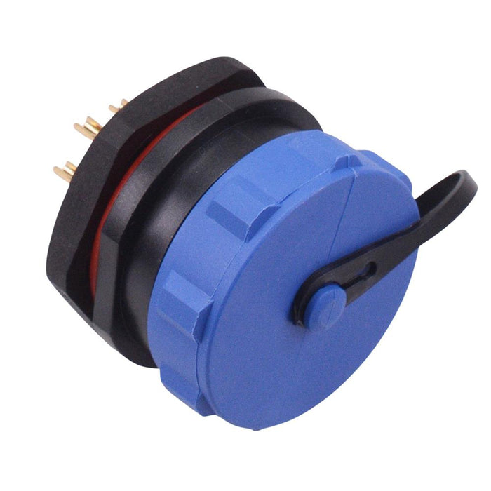 7 Pin Waterproof W21 Female Socket Panel Mount Connector IP68