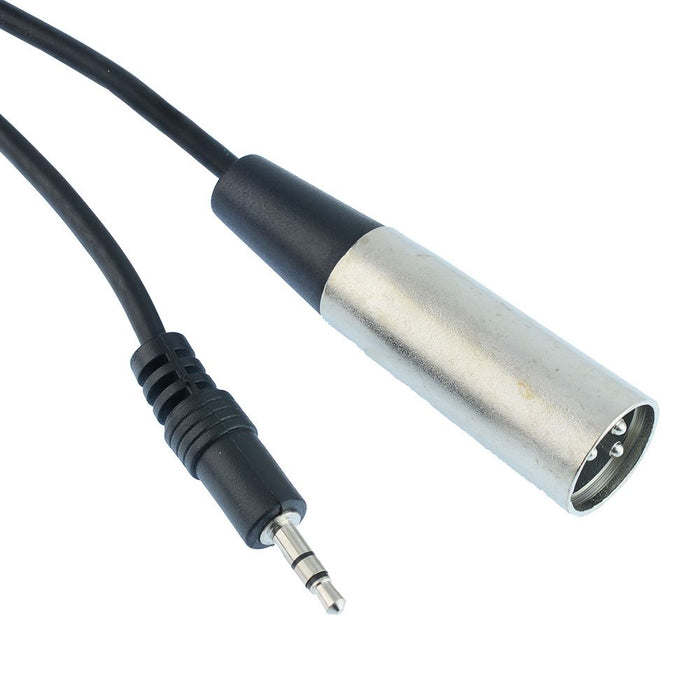 5m 3.5mm Stereo Plug to Male XLR Audio Cable Lead