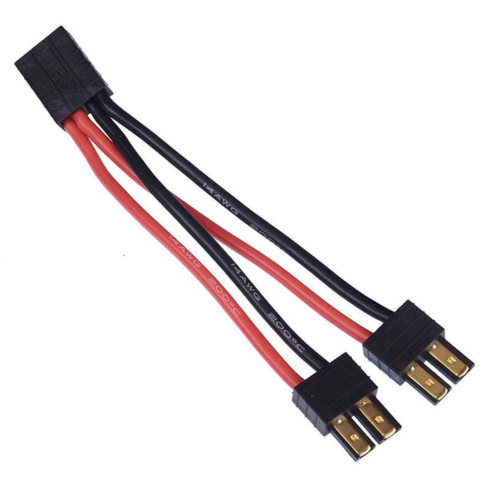Compatible with Traxxas Female to 2 x Male Parallel Adapter Lead 100mm